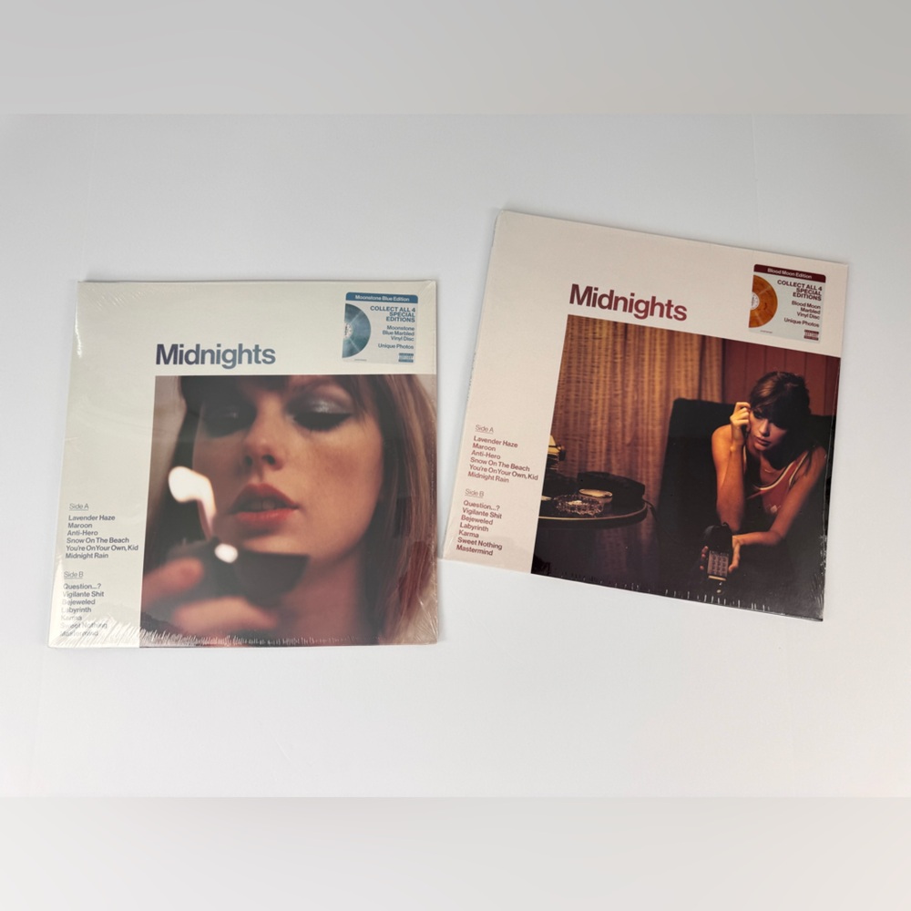Taylor Swift Midnights Albums Moonstone Blue + Blood Orange 🩵🧡